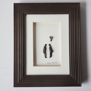 Demdaco Love Is In The Air by Sharon Nowlan Pebble Art Rock Wall Art Framed 8×10